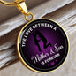 Mother & Son Forever - Engravable Circle Pendant Necklace