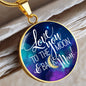 Love You to the Moon - Engravable Circle Pendant Necklace
