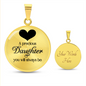 A Precious Daughter - Engravable Circle Pendant Necklace