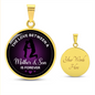 Mother & Son Forever - Engravable Circle Pendant Necklace