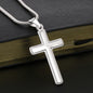 Christian Baptism Cross Gift - Congratulations on Your Baptism - Engraved Cross Necklace for Him and Her - Personalized Engraving Gift