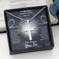 To My Mum - Love Forever Your Son - My Spirit Is Always With You - Personalized Engravable Cross Necklace
