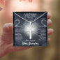 To My Grandson - Love Forever Your Grandma - My Spirit Is Always With You - Personalized Engravable Cross Necklace
