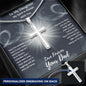 To My Daughter - Love Forever Your Dad- My Spirit Is Always With You - Personalized Engravable Cross Necklace