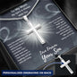 To My Mum - Love Forever Your Son - My Spirit Is Always With You - Personalized Engravable Cross Necklace