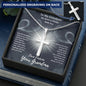 To My Grandson - Love Forever Your Grandma - My Spirit Is Always With You - Personalized Engravable Cross Necklace