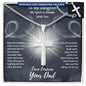 To My Daughter - Love Forever Your Dad- My Spirit Is Always With You - Personalized Engravable Cross Necklace