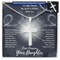 To My Mum - Love Forever Your Daughter - My Spirit Is Always With You - Personalized Engravable Cross Necklace