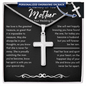In Loving Memory of Your Mother - Engravable Snake Chain Cross - The Gift Eternal
