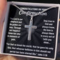 Catholic Confirmation Cross Gift - Congratulations on Your Confirmation - Engraved Cross Necklace for Him and Her - Personalized Gift