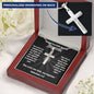 Christian Baptism Cross Gift - Congratulations on Your Baptism - Engraved Cross Necklace for Him and Her - Personalized Engraving Gift