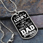 Worlds Best Dad - Belongs to Me - Military Dog Tag Chain Necklace