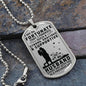 Husband - So Fortunate I Married You - Military Dog Tag Chain Necklace