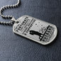Husband - So Fortunate I Married You - Military Dog Tag Chain Necklace
