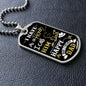 Dad - I Have a Hero - Military Dog Tag Chain Necklace