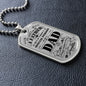 Happy Fathers Day - Special Dad - Military Dog Tag Chain Necklace