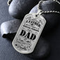 Happy Fathers Day - Special Dad - Military Dog Tag Chain Necklace