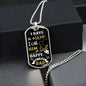 Dad - I Have a Hero - Military Dog Tag Chain Necklace