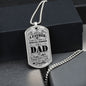 Happy Fathers Day - Special Dad - Military Dog Tag Chain Necklace