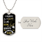 Dad - I Have a Hero - Military Dog Tag Chain Necklace