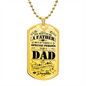 Happy Fathers Day - Special Dad - Military Dog Tag Chain Necklace