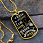 Dad - I Have a Hero - Military Dog Tag Chain Necklace