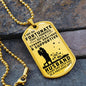 Husband - So Fortunate I Married You - Military Dog Tag Chain Necklace