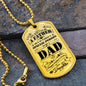 Happy Fathers Day - Special Dad - Military Dog Tag Chain Necklace