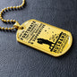 Husband - So Fortunate I Married You - Military Dog Tag Chain Necklace
