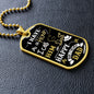 Dad - I Have a Hero - Military Dog Tag Chain Necklace