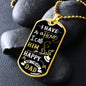 Dad - I Have a Hero - Military Dog Tag Chain Necklace