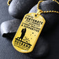 Husband - So Fortunate I Married You - Military Dog Tag Chain Necklace