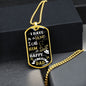 Dad - I Have a Hero - Military Dog Tag Chain Necklace