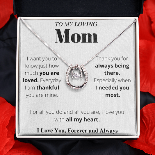 To My Loving Mom - Thank You - Lucky In Love Necklace US Version