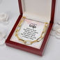 To My Beautiful Wife - Distance Never Separates Two Hearts - Forever Linked Necklace