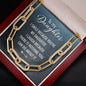 To My Daughter - I Smile - Forever Linked Necklace