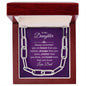 To My Daughter - Always Remember - Forever Linked Necklace