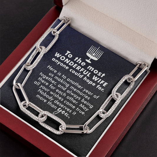 To The Most Wonderful Wife - Forever Linked Necklace