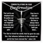 Catholic Confirmation Faith Cross Gift - Congratulations on Your Confirmation - Faith Cross Necklace for Her