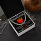 To My Firefighter - My Heart Burns for You - Cuban Link Chain Necklace