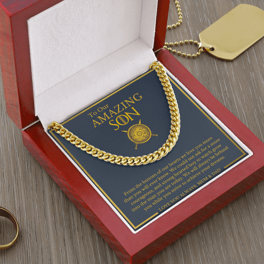 To Our Amazing Son - GoT Style - Cuban Chain Necklace UK Version