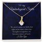 To My Unbiological Sister - Royal Blue - Alluring Beauty Necklace