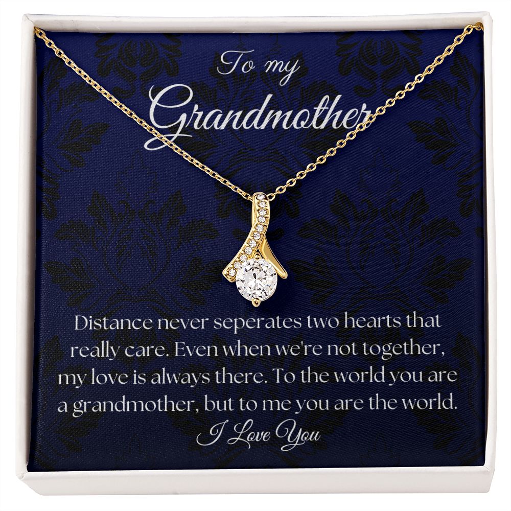 To My Grandmother - Royal Blue - Alluring Beauty Necklace