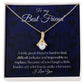 To My Best Friend - Royal Blue - Alluring Beauty Necklace