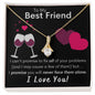 To My Best Friend - Never Face Them Alone - Alluring Beauty Necklace