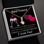 To My Best Friend - Never Face Them Alone - Alluring Beauty Necklace
