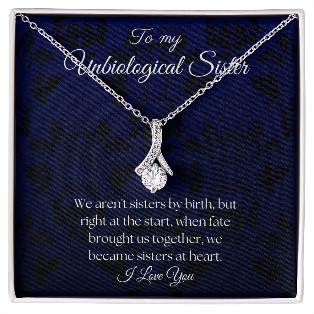 To My Unbiological Sister - Royal Blue - Alluring Beauty Necklace