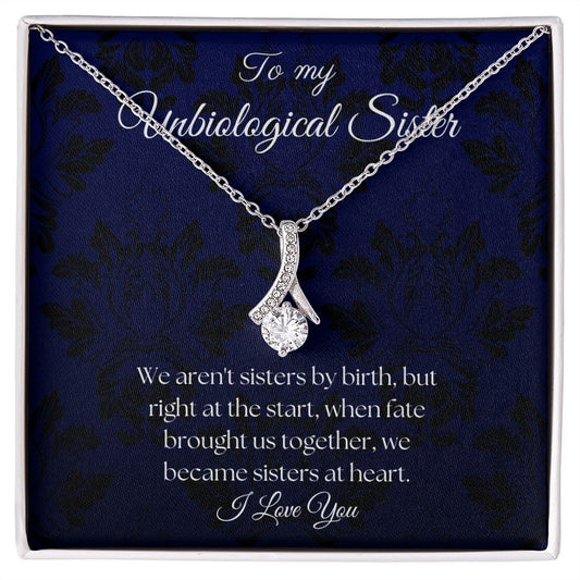 To My Unbiological Sister - Royal Blue - Alluring Beauty Necklace