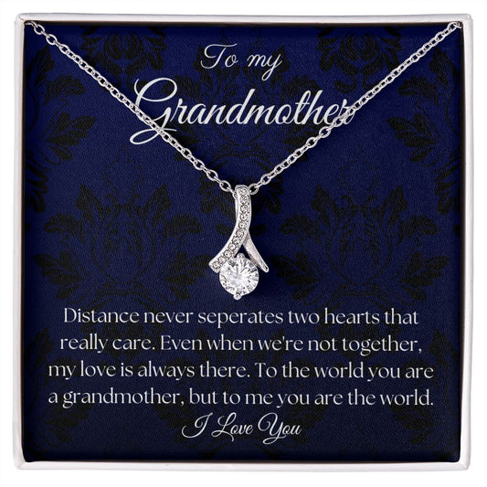 To My Grandmother - Royal Blue - Alluring Beauty Necklace