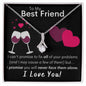 To My Best Friend - Never Face Them Alone - Alluring Beauty Necklace